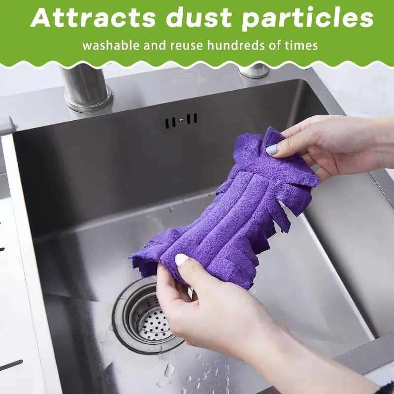 Reusable Chenille Microfiber Dust Duster for Hard-to-Reach Cleaning