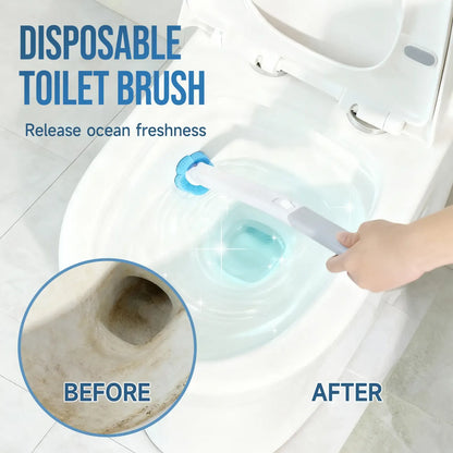 Disposable Toilet Brush and Holder Set
