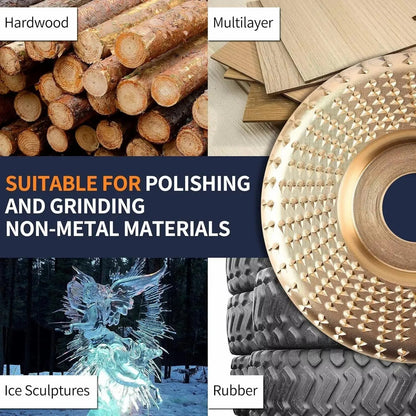 3PCS 4" Grinding Wheels, Wood Carving Sanding Disc Accessory for Polishing Tools