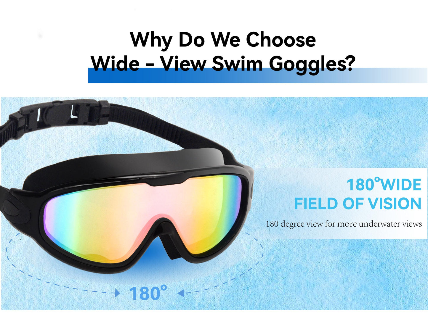Swim Goggles-Wide View Anti-Fog & UV