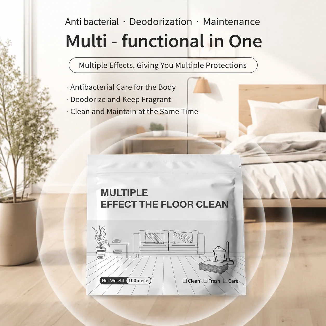 Multi-Surface Floor Cleaning Tablets for Fresh Shiny Floors