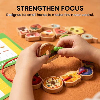 Caterpillar Lacing Toy for Toddlers