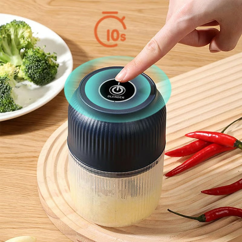 Portable Electric Garlic Chopper for Fast Kitchen Food Prep
