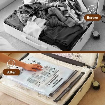 Cordless Travel Vacuum Bag Set for Space-Saving Packing