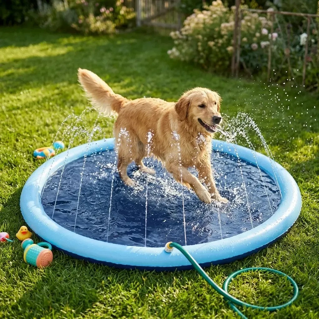 Dog Sprinkler Pad Cooling Summer Pet Toy