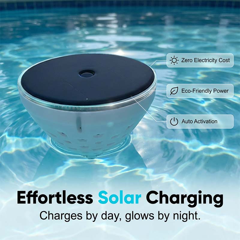 Solar Floating Pool Light – Fish-Pattern Projection