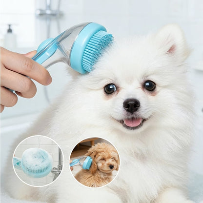 2 in 1 Pet Bath and Grooming Brush