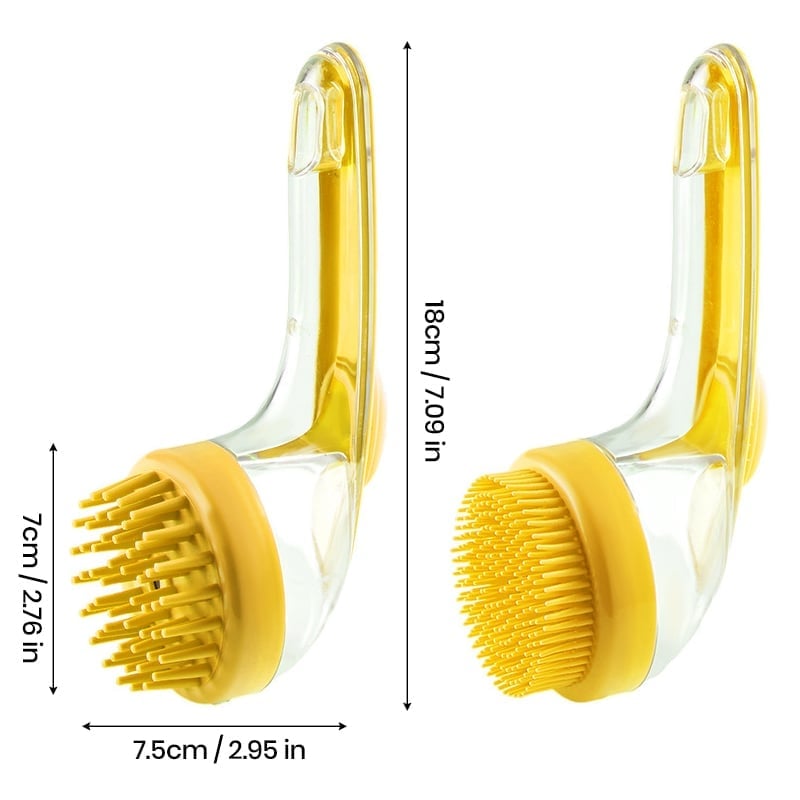 2 in 1 Pet Bath and Grooming Brush
