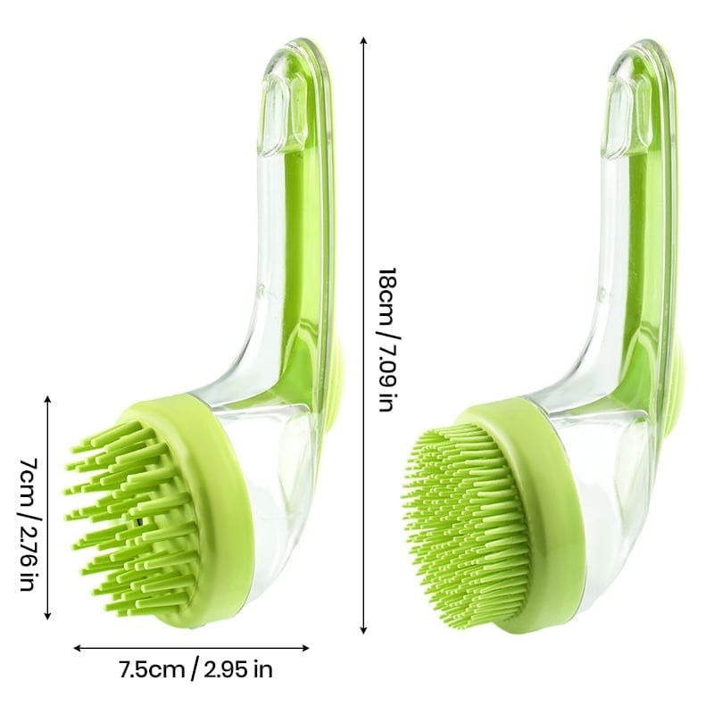 2 in 1 Pet Bath and Grooming Brush