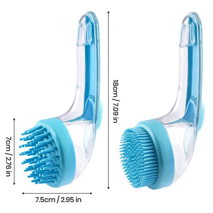 2 in 1 Pet Bath and Grooming Brush