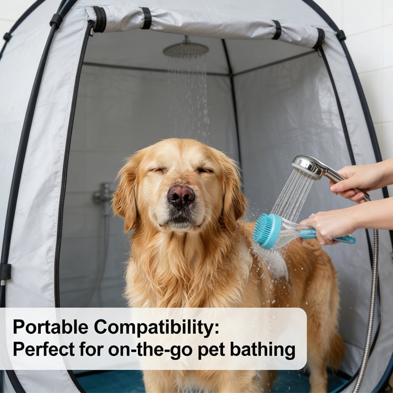2 in 1 Pet Bath and Grooming Brush